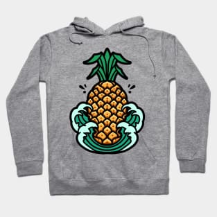 pineapple summer wave Hoodie